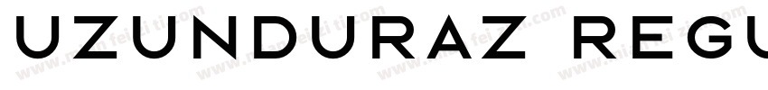 uzunduraz Regular字体转换